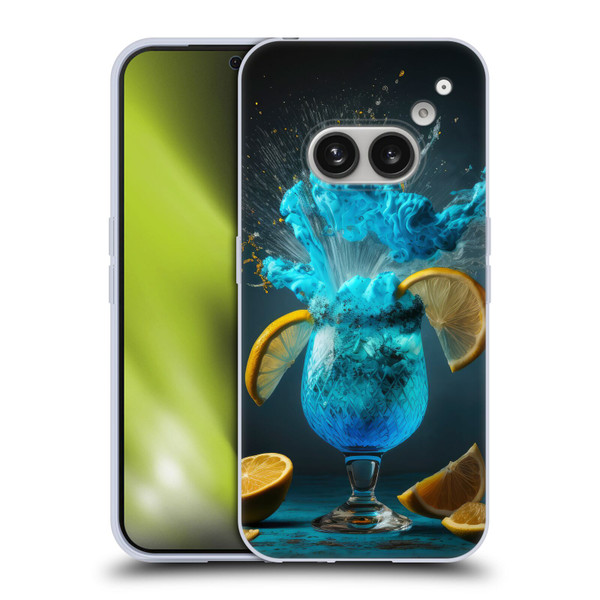 Spacescapes Cocktails Blue Lagoon Explosion Soft Gel Case for Nothing Phone (2a)