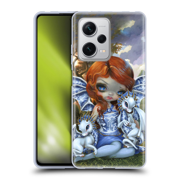 Strangeling Dragon Blue Willow Fairy Soft Gel Case for Xiaomi Redmi Note 12 Pro+ 5G