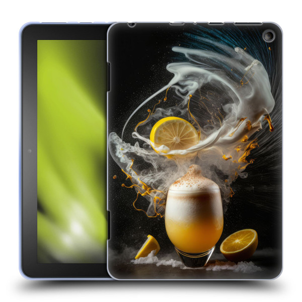 Spacescapes Cocktails Explosive Elixir, Whisky Sour Soft Gel Case for Amazon Fire HD 8/Fire HD 8 Plus 2020