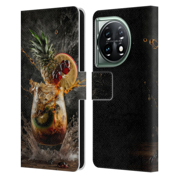Spacescapes Cocktails Exploding Mai Tai Leather Book Wallet Case Cover For OnePlus 11 5G