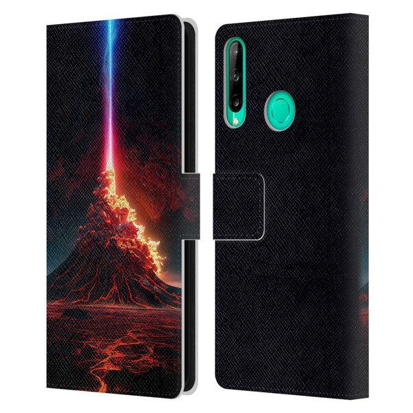 Wumples Cosmic Universe Int Eruption Leather Book Wallet Case Cover For Huawei P40 lite E
