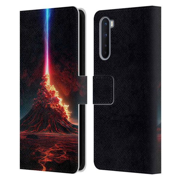 Wumples Cosmic Universe Int Eruption Leather Book Wallet Case Cover For OnePlus Nord 5G