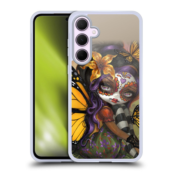 Strangeling Fairy Art Day of Dead Butterfly Soft Gel Case for Samsung Galaxy A35 5G