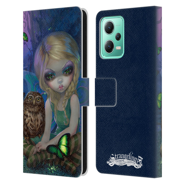 Strangeling Fairy Art Summer with Owl Leather Book Wallet Case Cover For Xiaomi Redmi Note 12 5G