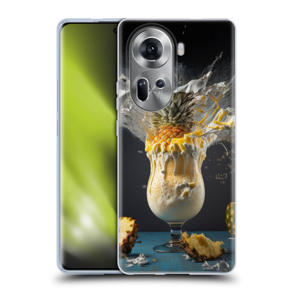 Spacescapes Cocktails Piña Colada Pop Soft Gel Case for OPPO Reno11