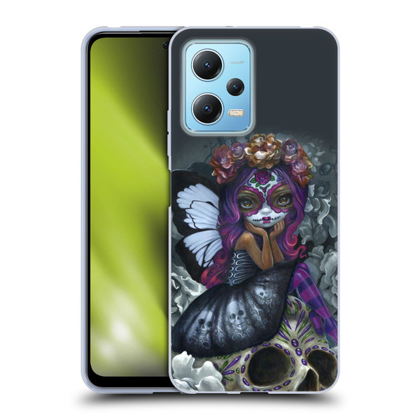 Strangeling Fairy Art Day of Dead Skull Soft Gel Case for Xiaomi Redmi Note 12 5G