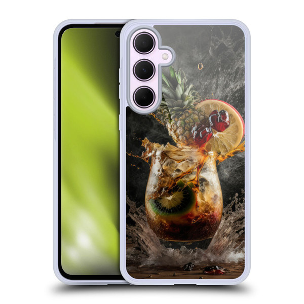 Spacescapes Cocktails Exploding Mai Tai Soft Gel Case for Samsung Galaxy A35 5G