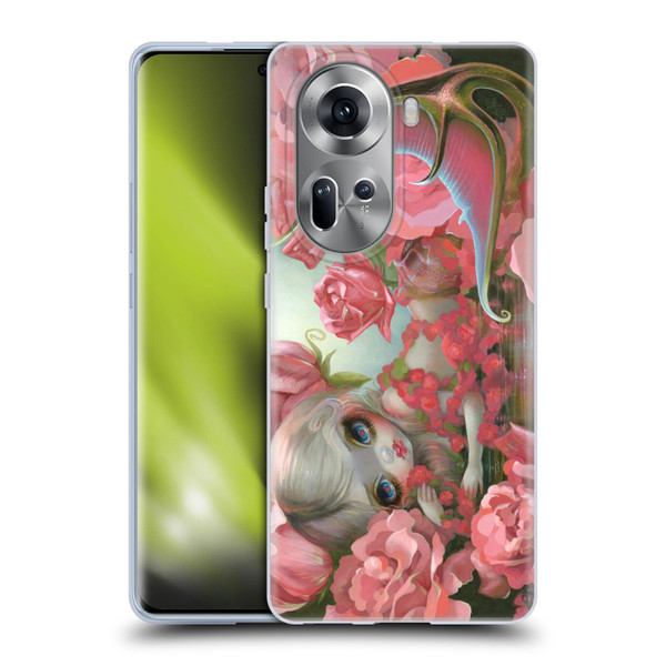 Strangeling Mermaid Roses Soft Gel Case for OPPO Reno11