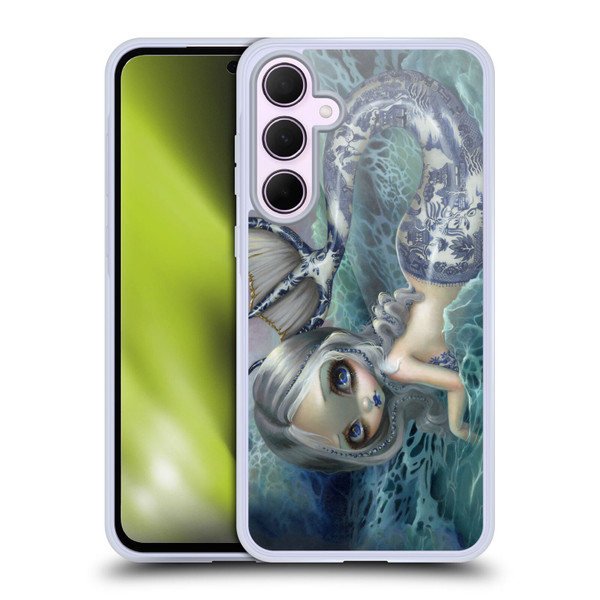 Strangeling Mermaid Blue Willow Tail Soft Gel Case for Samsung Galaxy A35 5G