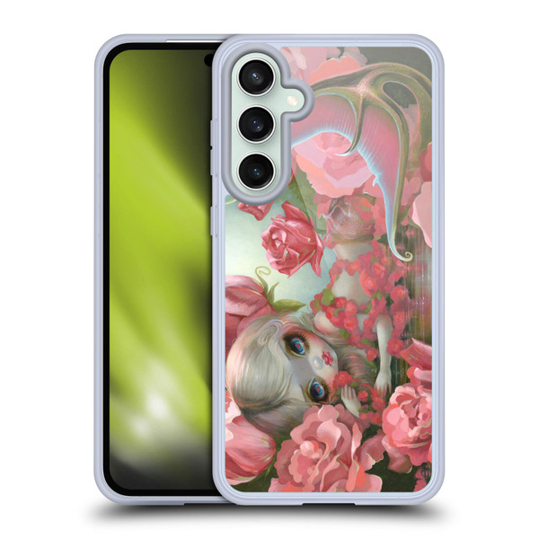 Strangeling Mermaid Roses Soft Gel Case for Samsung Galaxy S23 FE 5G
