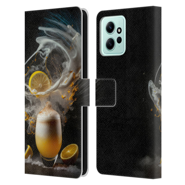 Spacescapes Cocktails Explosive Elixir, Whisky Sour Leather Book Wallet Case Cover For Xiaomi Redmi 12
