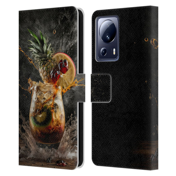 Spacescapes Cocktails Exploding Mai Tai Leather Book Wallet Case Cover For Xiaomi 13 Lite 5G