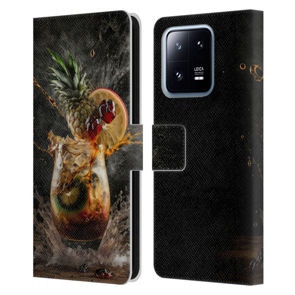 Spacescapes Cocktails Exploding Mai Tai Leather Book Wallet Case Cover For Xiaomi 13 Pro 5G