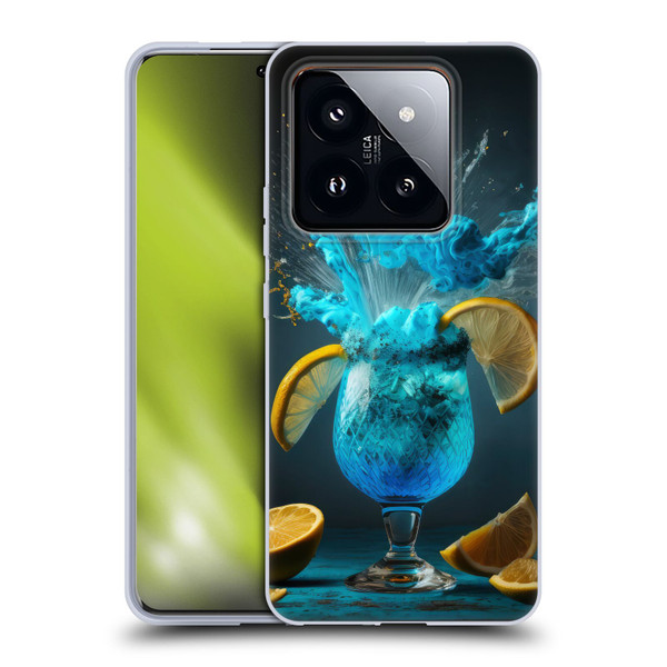 Spacescapes Cocktails Blue Lagoon Explosion Soft Gel Case for Xiaomi 14 Pro