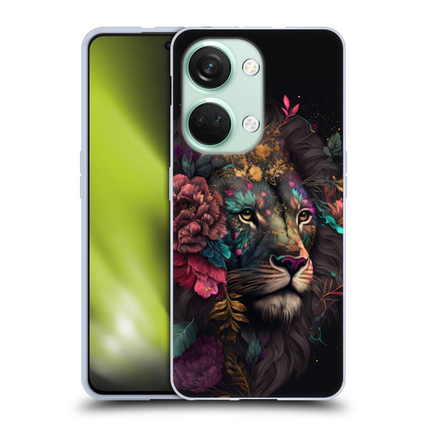 Spacescapes Floral Lions Ethereal Petals Soft Gel Case for OnePlus Nord 3 5G
