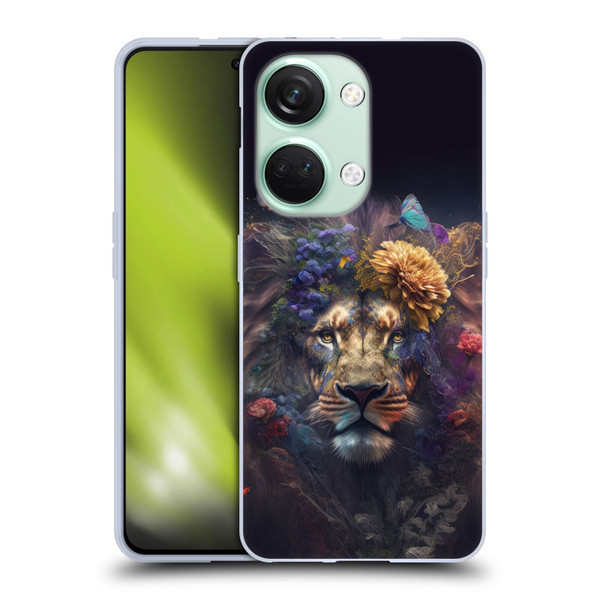 Spacescapes Floral Lions Flowering Pride Soft Gel Case for OnePlus Nord 3 5G