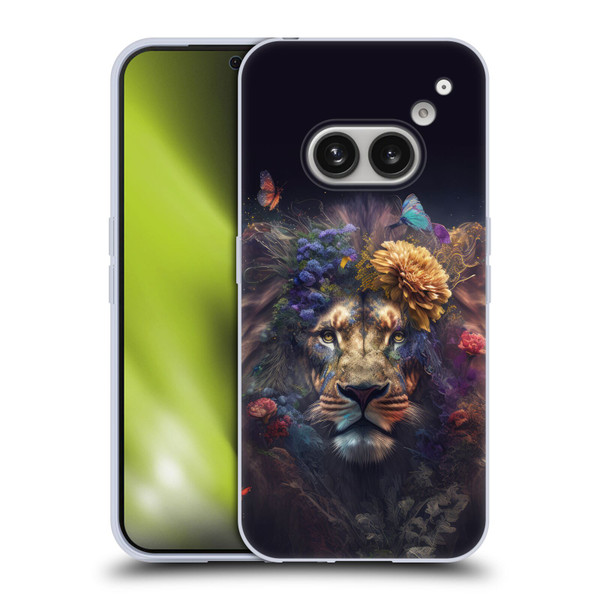 Spacescapes Floral Lions Flowering Pride Soft Gel Case for Nothing Phone (2a)