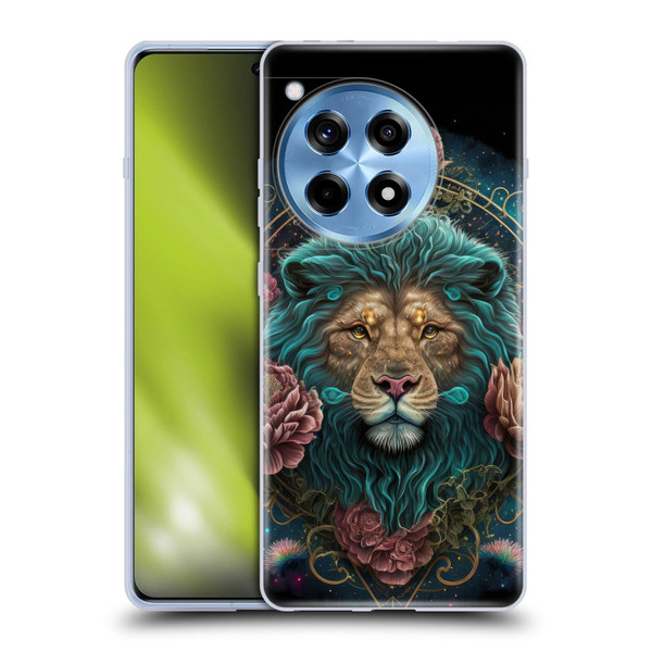 Spacescapes Floral Lions Aqua Mane Soft Gel Case for OnePlus 12R