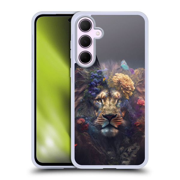 Spacescapes Floral Lions Flowering Pride Soft Gel Case for Samsung Galaxy A35 5G