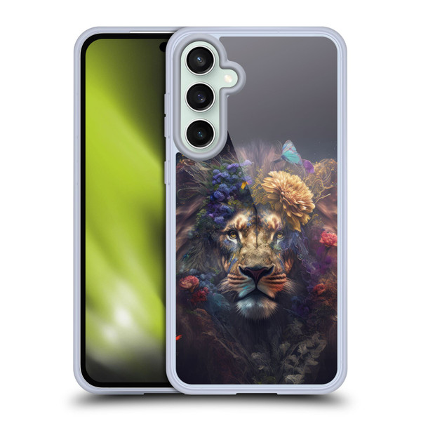 Spacescapes Floral Lions Flowering Pride Soft Gel Case for Samsung Galaxy S23 FE 5G