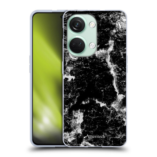 Ameritech Graphics Black Marble Soft Gel Case for OnePlus Nord 3 5G