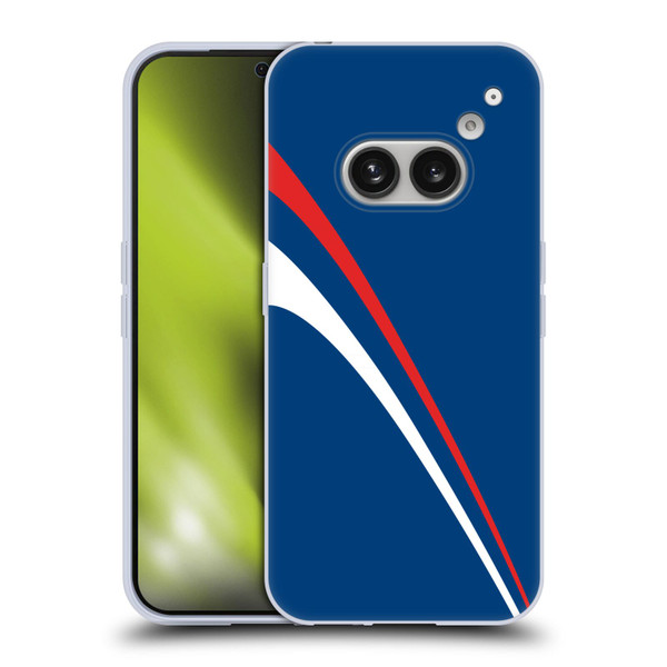 Ameritech Graphics Red And White Lines Soft Gel Case for Nothing Phone (2a)