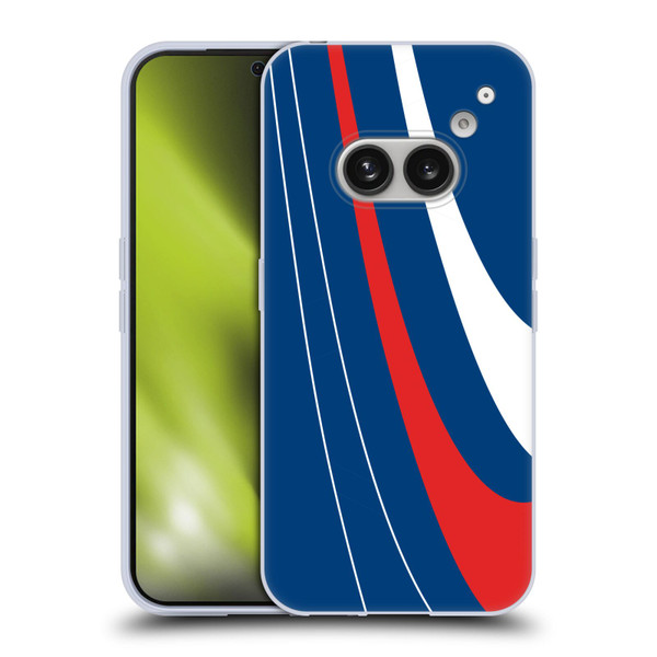 Ameritech Graphics Red And White Swirl Soft Gel Case for Nothing Phone (2a)