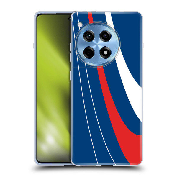 Ameritech Graphics Red And White Swirl Soft Gel Case for OnePlus 12R