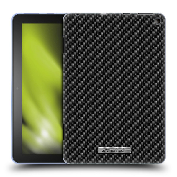 Ameritech Graphics Carbon Fiber Print Soft Gel Case for Amazon Fire HD 8/Fire HD 8 Plus 2020