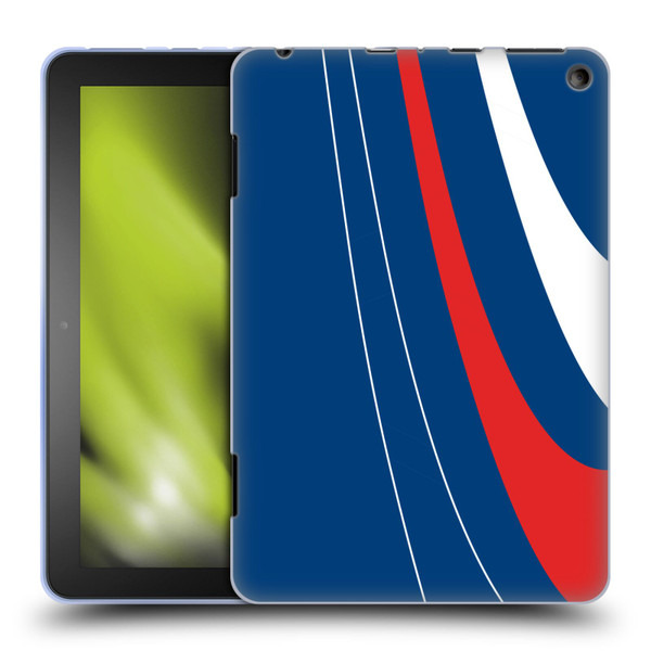 Ameritech Graphics Red And White Swirl Soft Gel Case for Amazon Fire HD 8/Fire HD 8 Plus 2020