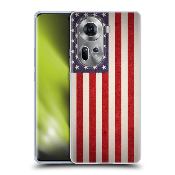 Ameritech Graphics American Flag Soft Gel Case for OPPO Reno11