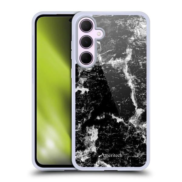 Ameritech Graphics Black Marble Soft Gel Case for Samsung Galaxy A35 5G