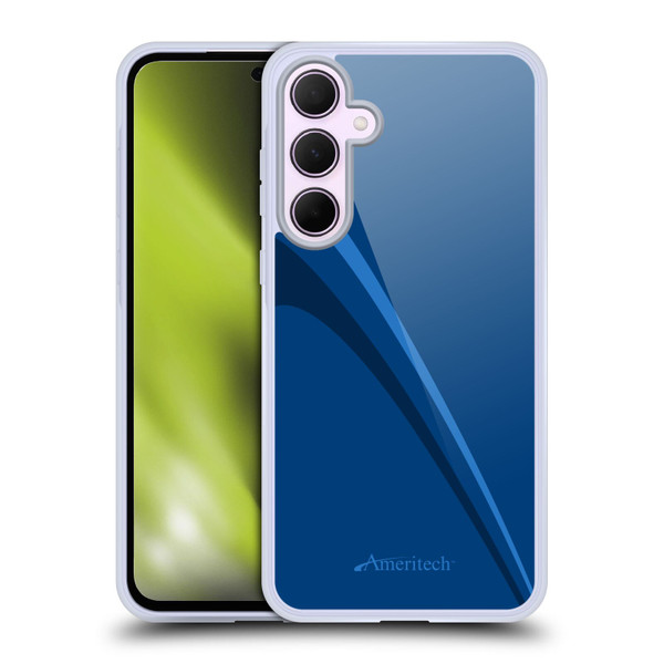 Ameritech Graphics Blue Mono Lines Soft Gel Case for Samsung Galaxy A35 5G