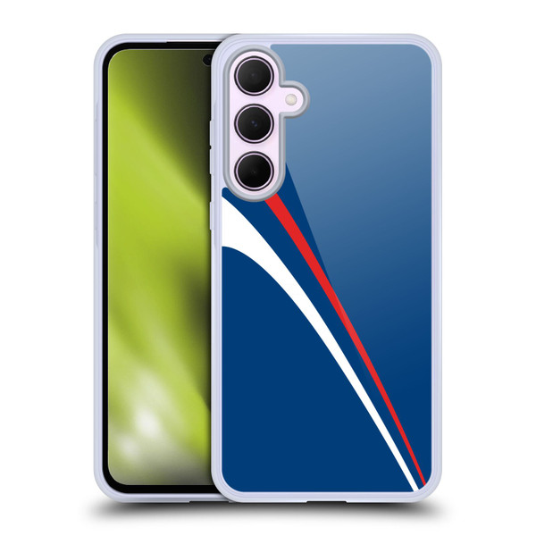 Ameritech Graphics Red And White Lines Soft Gel Case for Samsung Galaxy A35 5G