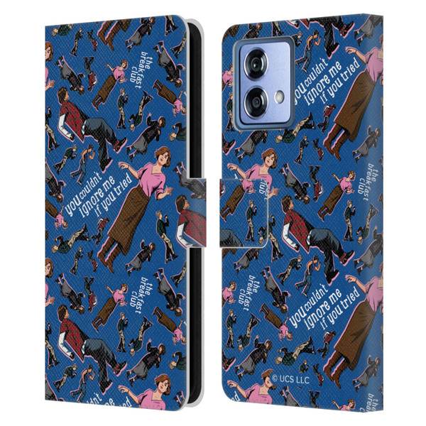 The Breakfast Club Graphics Dancing Pattern Leather Book Wallet Case Cover For Motorola Moto G84 5G