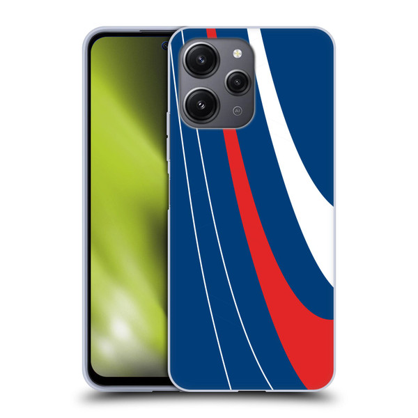 Ameritech Graphics Red And White Swirl Soft Gel Case for Xiaomi Redmi 12