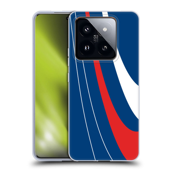 Ameritech Graphics Red And White Swirl Soft Gel Case for Xiaomi 14 Pro