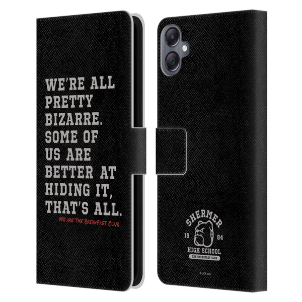 The Breakfast Club Graphics Typography Leather Book Wallet Case Cover For Samsung Galaxy A05