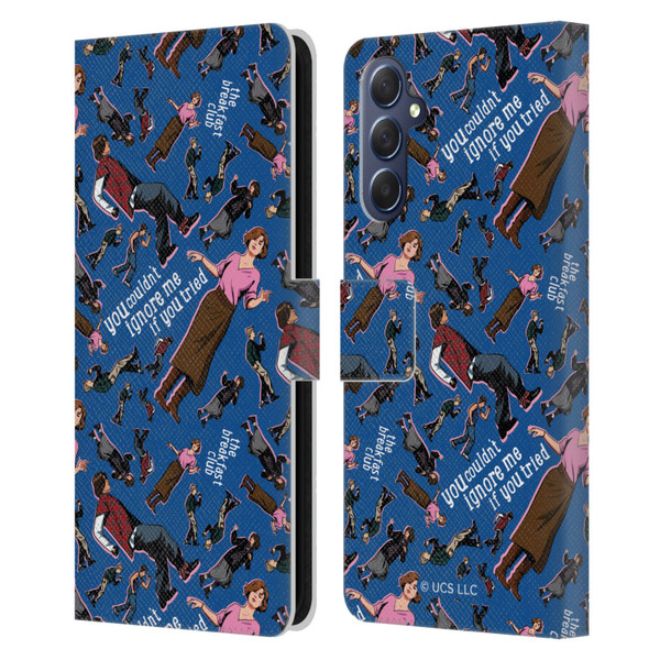 The Breakfast Club Graphics Dancing Pattern Leather Book Wallet Case Cover For Samsung Galaxy M54 5G