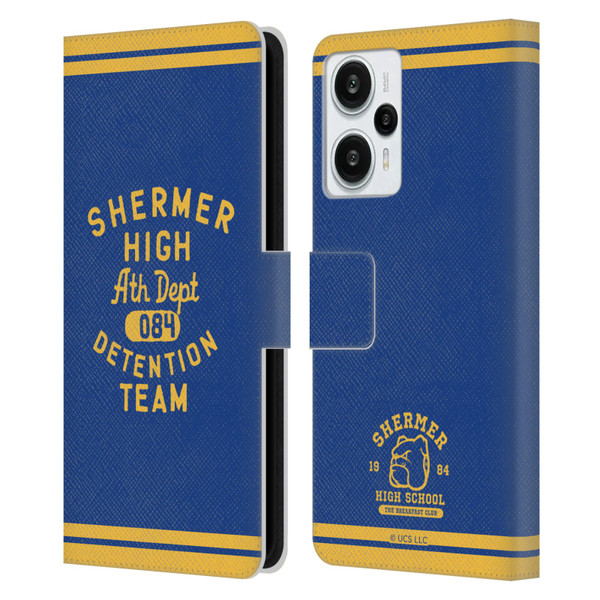 The Breakfast Club Graphics Shermer High Ath Depth Leather Book Wallet Case Cover For Xiaomi Redmi Note 12T