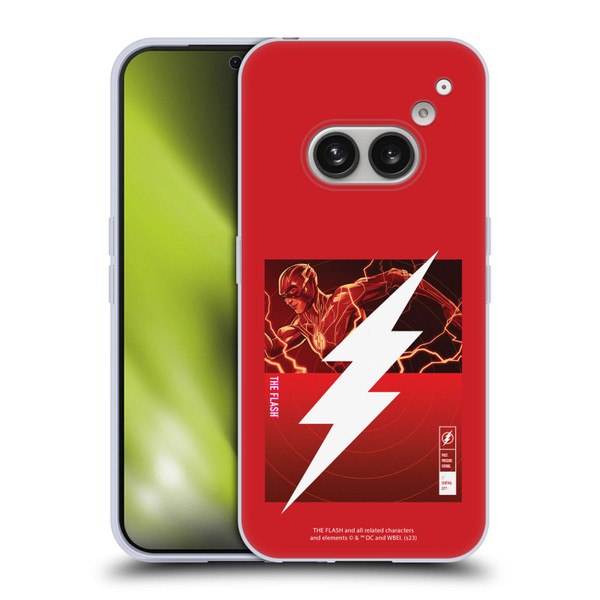 The Flash 2023 Graphics Barry Allen Logo Soft Gel Case for Nothing Phone (2a)