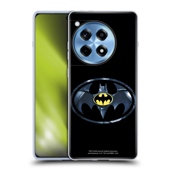 The Flash 2023 Graphics Black Batman Logo Soft Gel Case for OnePlus 12R