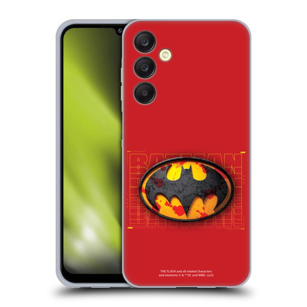The Flash 2023 Graphics Batman Logo Soft Gel Case for Samsung Galaxy A25 5G