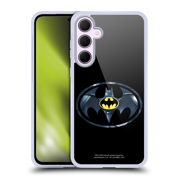 The Flash 2023 Graphics Black Batman Logo Soft Gel Case for Samsung Galaxy A35 5G