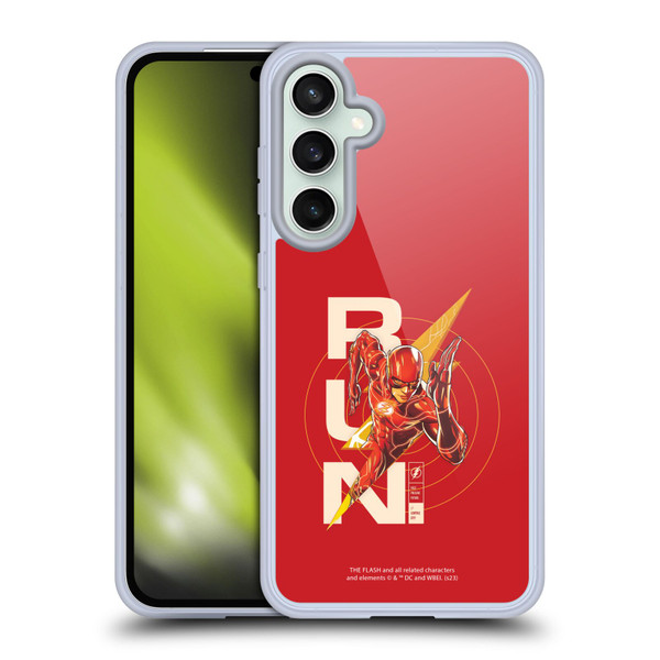 The Flash 2023 Graphics Barry Allen Run Soft Gel Case for Samsung Galaxy S23 FE 5G