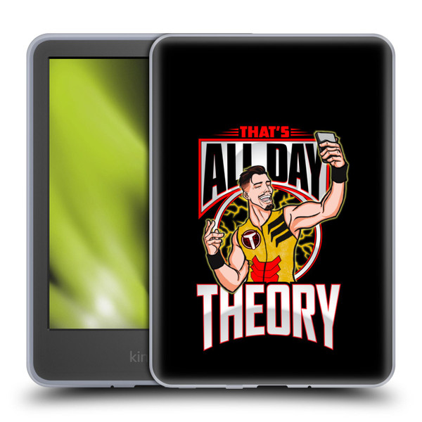 WWE Austin Theory All Day Theory Soft Gel Case for Amazon Kindle 11th Gen 6in 2022