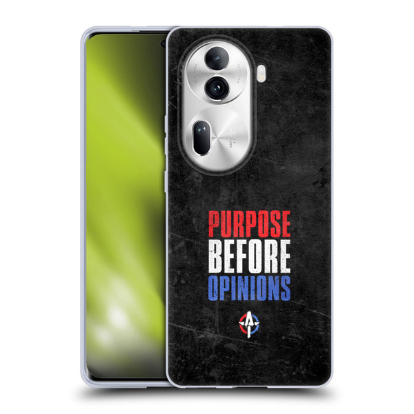 WWE Austin Theory Purpose Before Opinions Soft Gel Case for OPPO Reno11 Pro