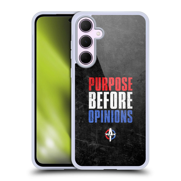 WWE Austin Theory Purpose Before Opinions Soft Gel Case for Samsung Galaxy A35 5G