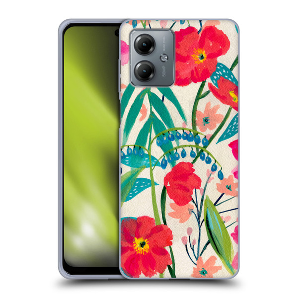 Suzanne Allard Floral Graphics Garden Party Soft Gel Case for Motorola Moto G14