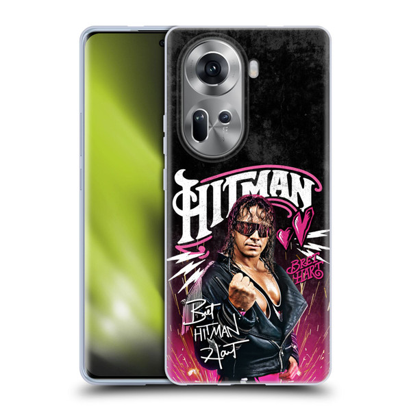 WWE Bret Hart Hitman Graphics Soft Gel Case for OPPO Reno11